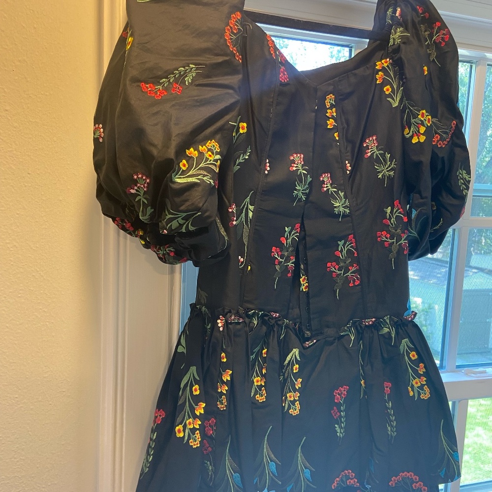 Caroline Constas Belen Dress in Black